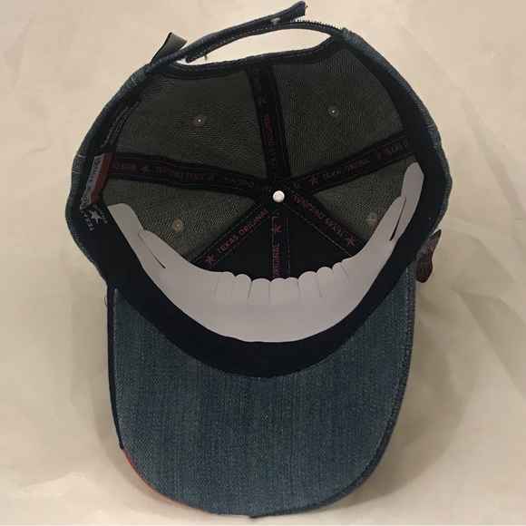 Don't Mess with Texas Cotton Red White Blue Adjustable Ball Cap NWT - Picture 11 of 13